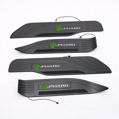 Durable Hot Carbon Fiber In Running Led Car Door Sill Protector For Alphard 30