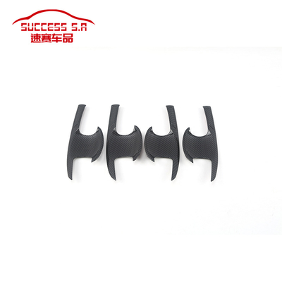 Car Accessories Carbon Fiber ABS Car Side Door Handle Cup Protector Cover Sticker For Honda CRV 2017 Car Exterior Accessories